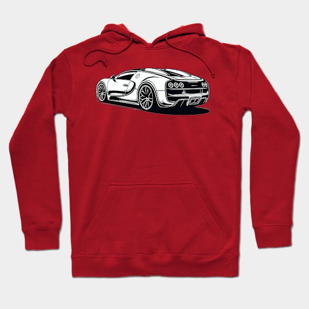 Bugatti Veyron Hoodie by Vehicles-Art